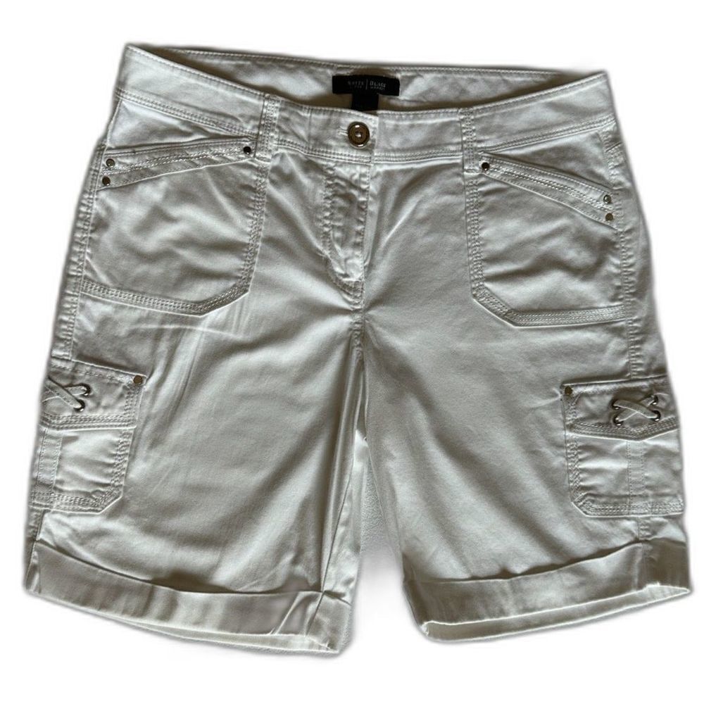 White House Black Market Bermuda Shorts White 6
